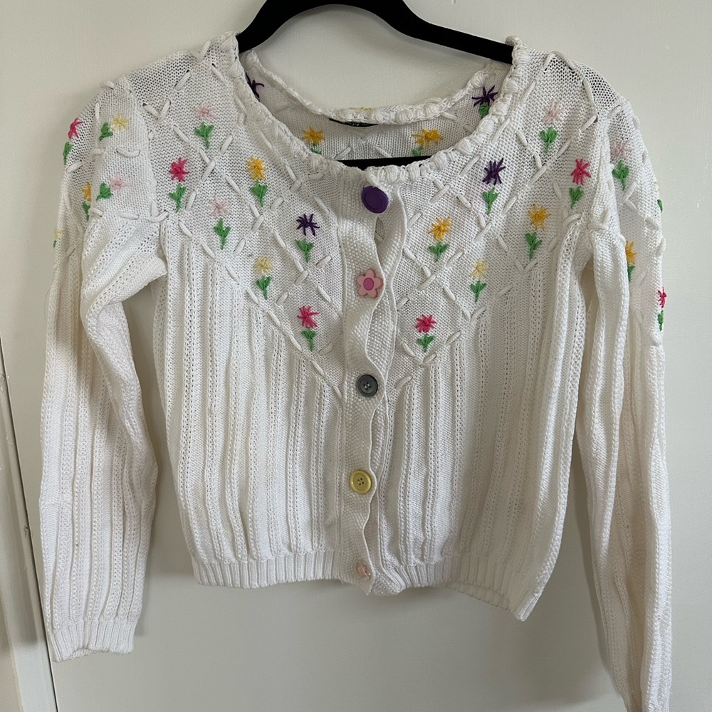Embroidery cardigan